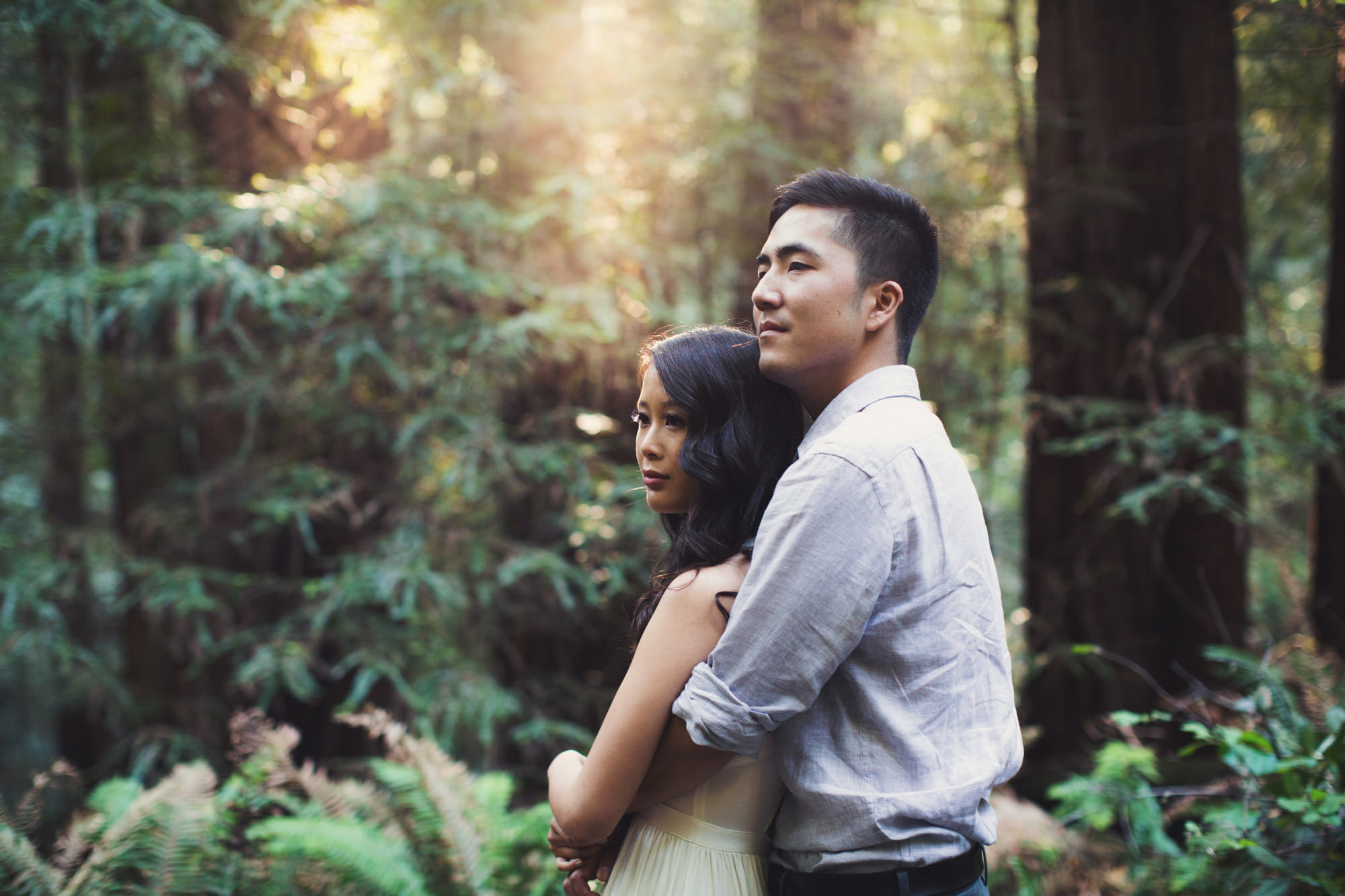Engagement photos in Muir Woods @Anne-Claire Brun 008