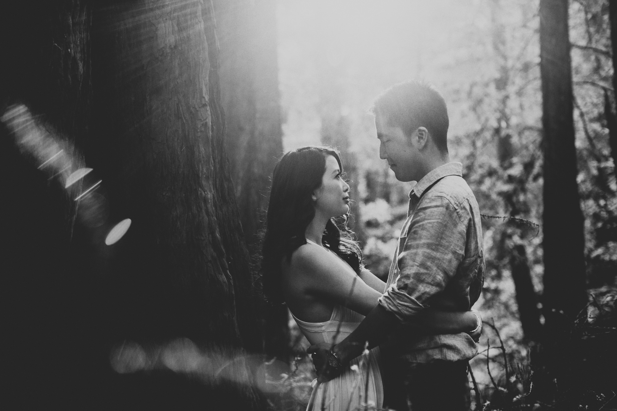 Engagement photos in Muir Woods @Anne-Claire Brun 018
