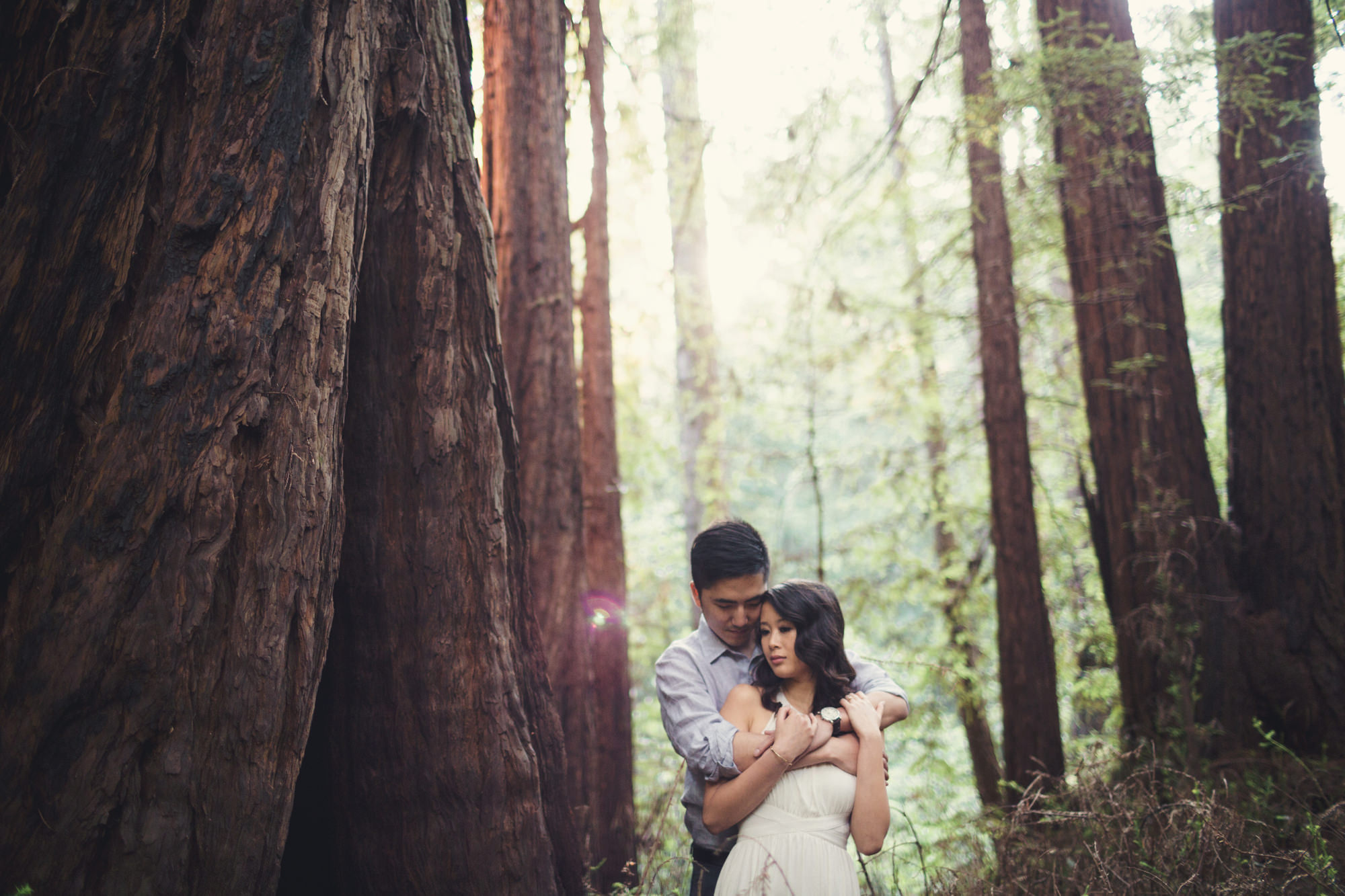Engagement photos in Muir Woods @Anne-Claire Brun 024