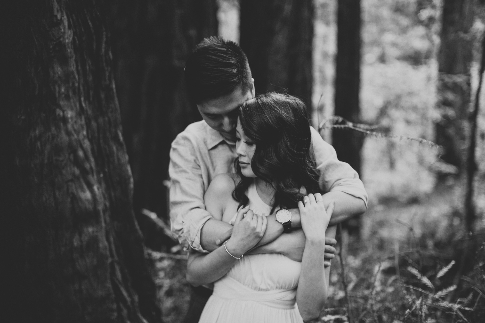 Engagement photos in Muir Woods @Anne-Claire Brun 031