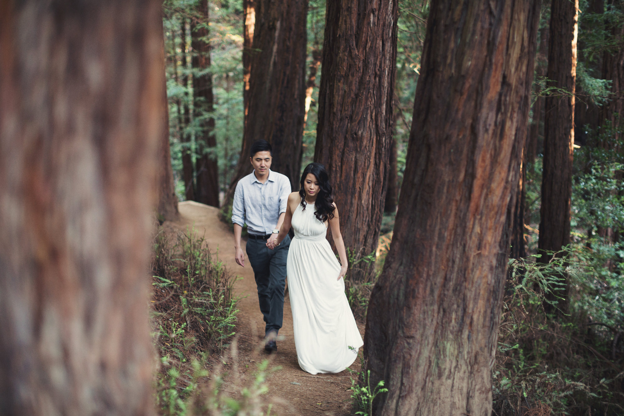 Engagement photos in Muir Woods @Anne-Claire Brun 037