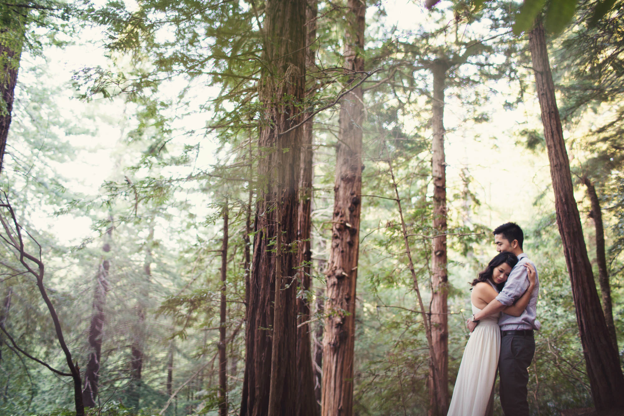 Engagement photos in Muir Woods @Anne-Claire Brun 042