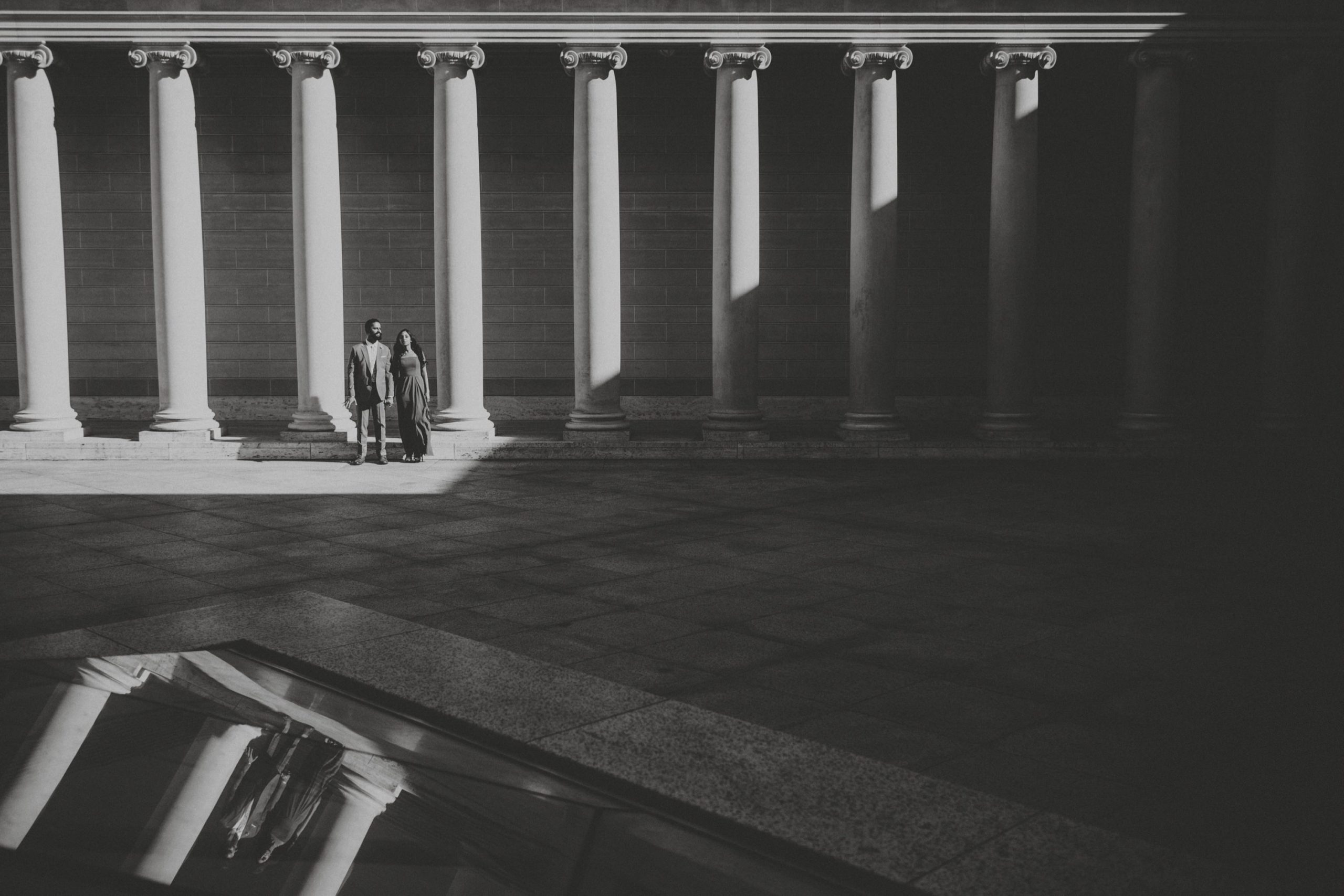 Engagement photos at the Legion of Honor