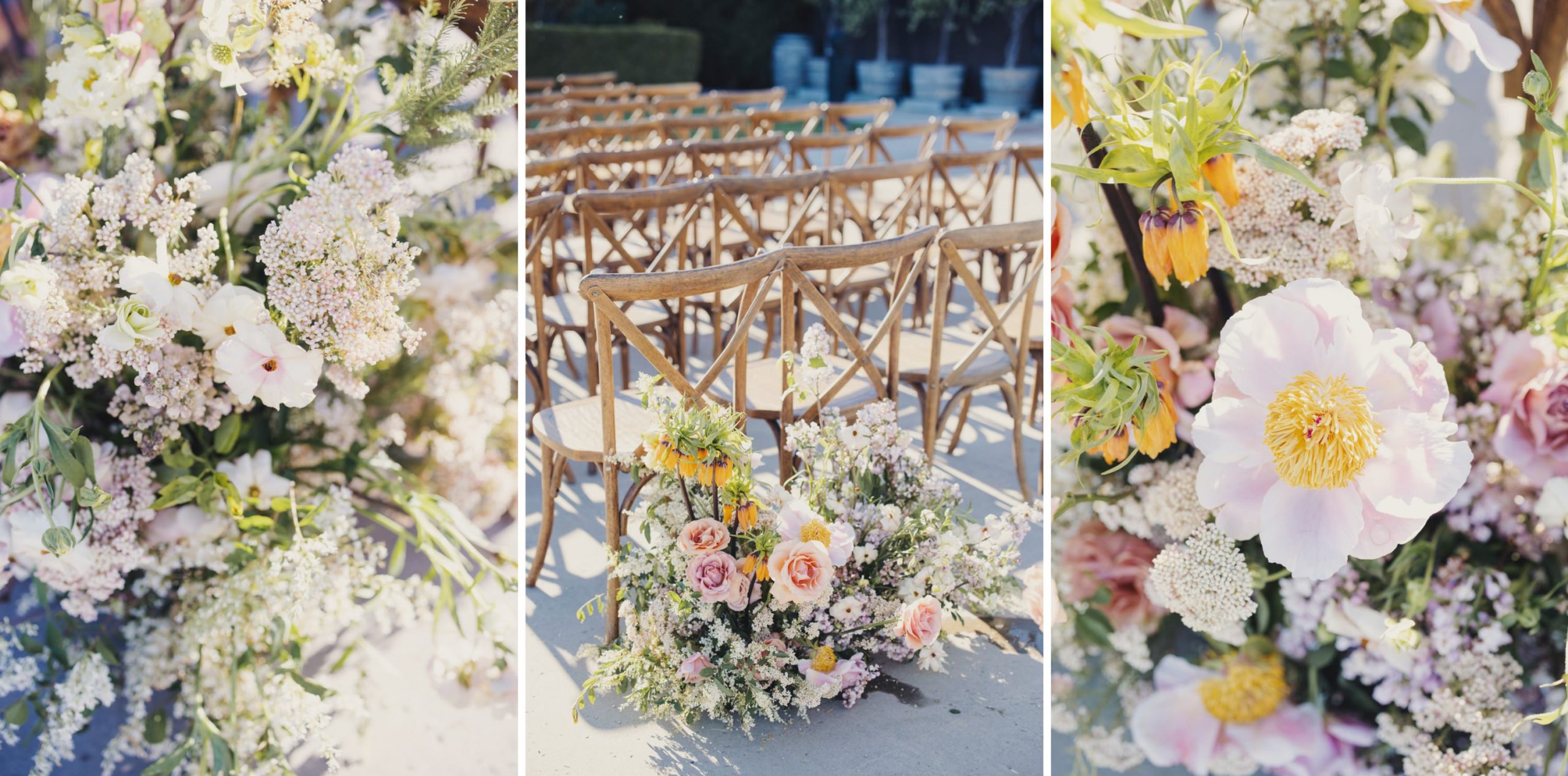 Ceremony chairs wood rustic